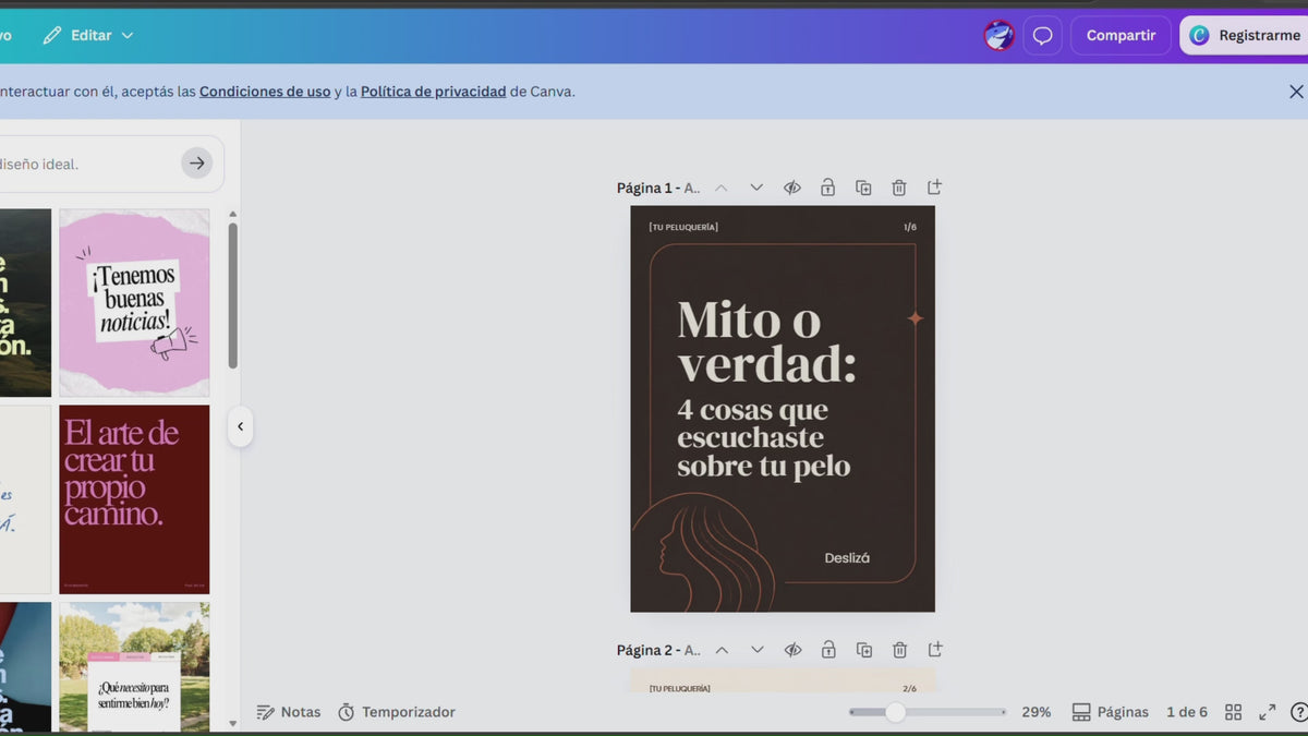 Pack de contenido para peluquerías